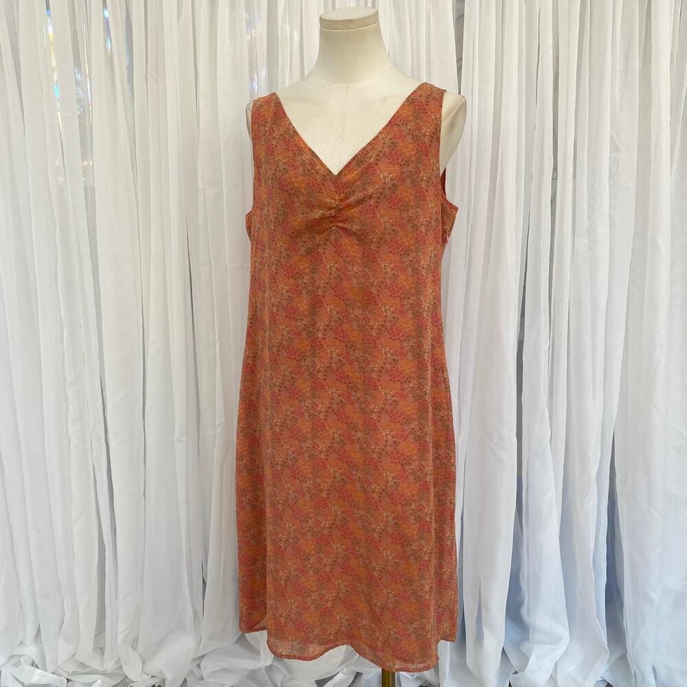 Vintage y2k pink floral summer dress